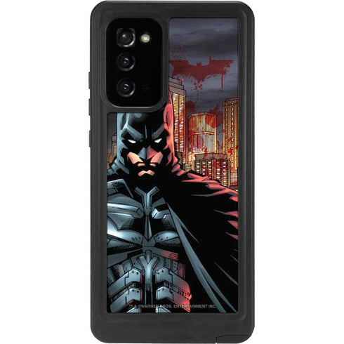 DC Comics Batman The Dark Knight Comic Art in Gotham City Galaxy Note20 5G Waterproof Case