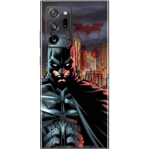 DC Comics Batman The Dark Knight Comic Art in Gotham City Galaxy Note20 Ultra 5G Skin