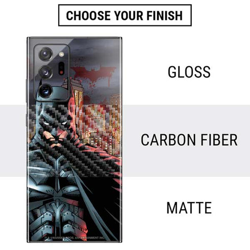 DC Comics Batman The Dark Knight Comic Art in Gotham City Galaxy Note20 Ultra 5G Skin