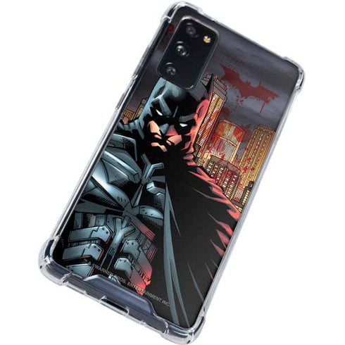 DC Comics Batman The Dark Knight Comic Art in Gotham City Galaxy S20 FE Clear Case