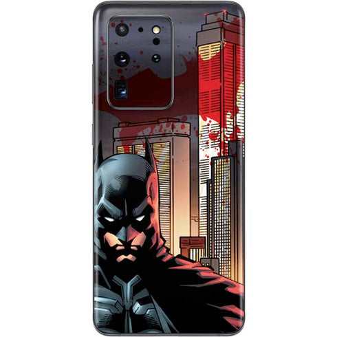 DC Comics Batman The Dark Knight Comic Art in Gotham City Galaxy S20 Ultra 5G Skin