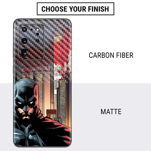 DC Comics Batman The Dark Knight Comic Art in Gotham City Galaxy S20 Ultra 5G Skin