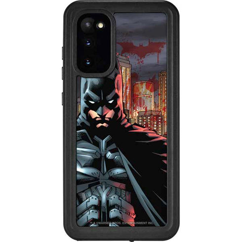DC Comics Batman The Dark Knight Comic Art in Gotham City Galaxy S20 Waterproof Case