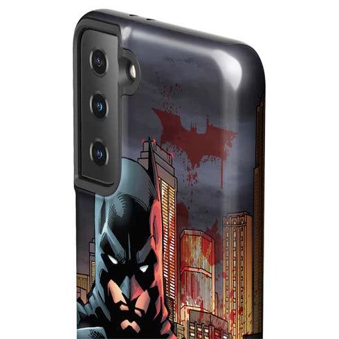 DC Comics Batman The Dark Knight Comic Art in Gotham City Galaxy S21 Plus 5G Pro Case