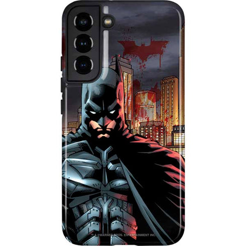 DC Comics Batman The Dark Knight Comic Art in Gotham City Galaxy S22 Plus Pro Case