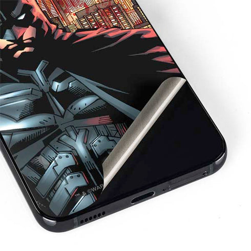 DC Comics Batman The Dark Knight Comic Art in Gotham City Galaxy S22 Plus Skin