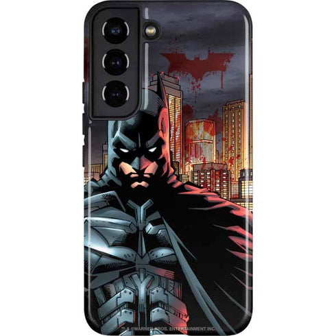 DC Comics Batman The Dark Knight Comic Art in Gotham City Galaxy S22 Pro Case