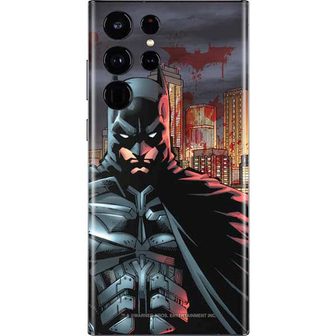 DC Comics Batman The Dark Knight Comic Art in Gotham City Galaxy S22 Ultra Skin