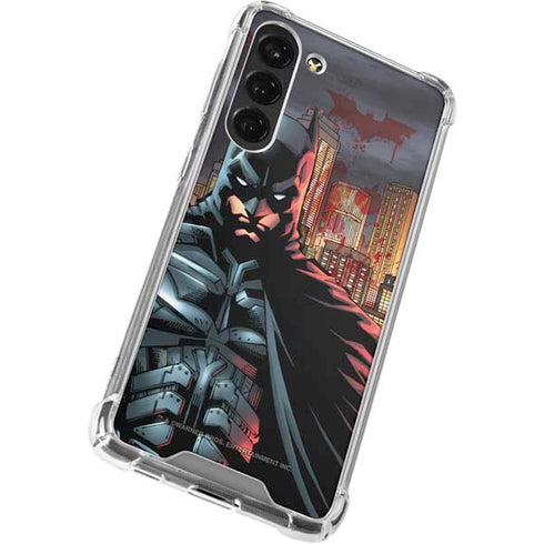 DC Comics Batman The Dark Knight Comic Art in Gotham City Galaxy S23 Plus Clear Case