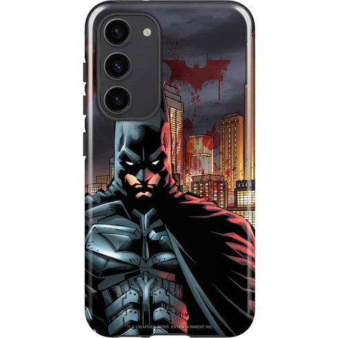 DC Comics Batman The Dark Knight Comic Art in Gotham City Galaxy S23 Plus Pro Case