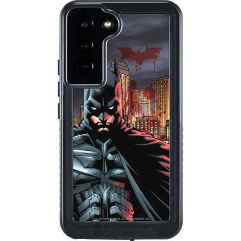 DC Comics Batman The Dark Knight Comic Art in Gotham City Galaxy S23 Plus Waterproof Case