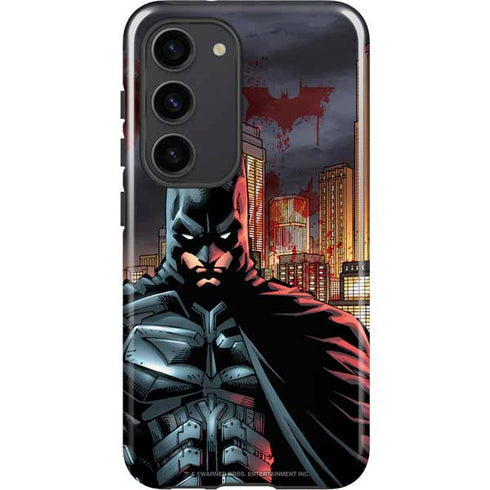 DC Comics Batman The Dark Knight Comic Art in Gotham City Galaxy S23 Pro Case