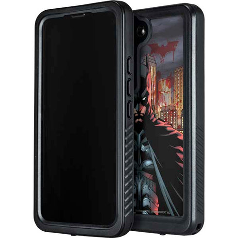 DC Comics Batman The Dark Knight Comic Art in Gotham City Galaxy S23 Waterproof Case