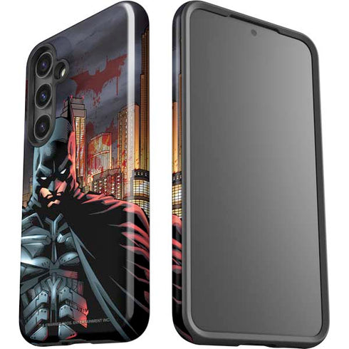 DC Comics Batman The Dark Knight Comic Art in Gotham City Galaxy S24 Plus Impact Case