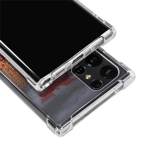 DC Comics Batman The Dark Knight Comic Art in Gotham City Galaxy S24 Ultra Clear Case