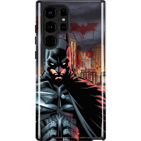 DC Comics Batman The Dark Knight Comic Art in Gotham City Galaxy S24 Ultra Impact Case