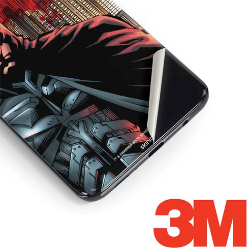 DC Comics Batman The Dark Knight Comic Art in Gotham City Galaxy S9 Skin