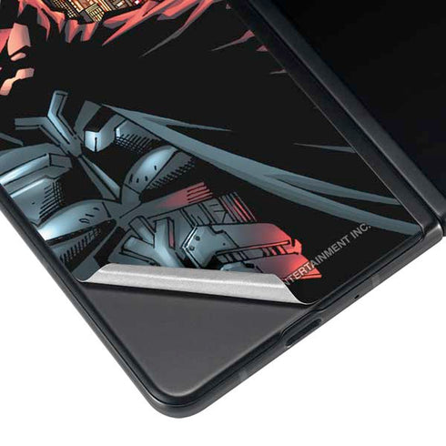 DC Comics Batman The Dark Knight Comic Art in Gotham City Galaxy Z Fold4 5G Skin