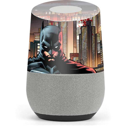 DC Comics Batman The Dark Knight Comic Art in Gotham City Google Home Skin