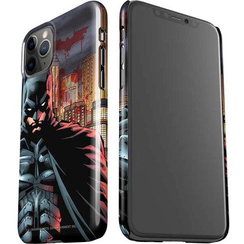DC Comics Batman The Dark Knight Comic Art in Gotham City iPhone 11 Pro Lite Case