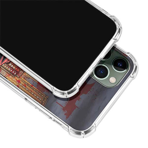 DC Comics Batman The Dark Knight Comic Art in Gotham City iPhone 11 Pro Max Clear Case