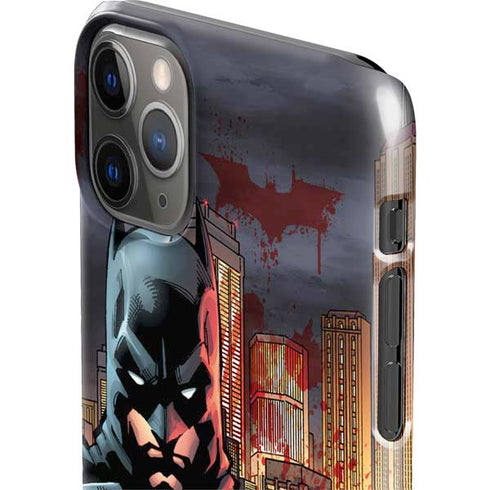 DC Comics Batman The Dark Knight Comic Art in Gotham City iPhone 11 Pro Max Lite Case