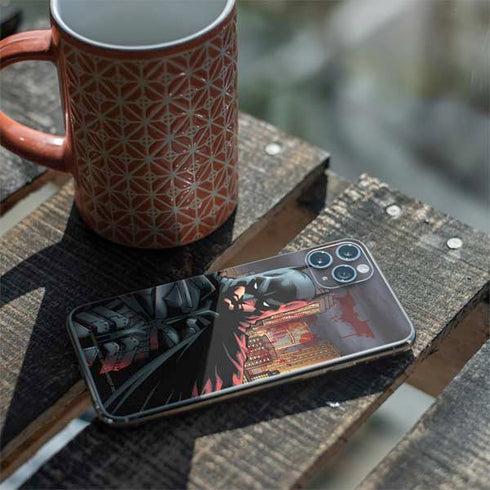 DC Comics Batman The Dark Knight Comic Art in Gotham City iPhone 11 Pro Max Skin