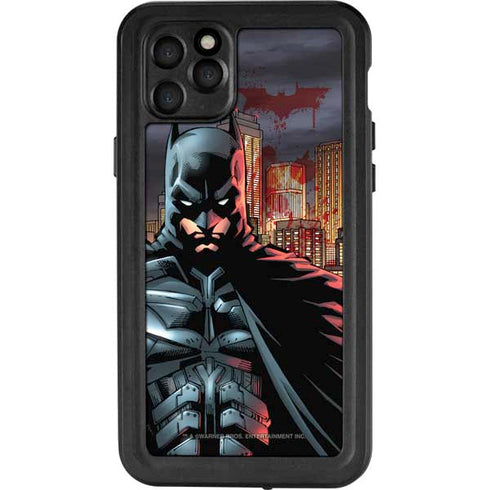 DC Comics Batman The Dark Knight Comic Art in Gotham City iPhone 11 Pro Max Waterproof Case