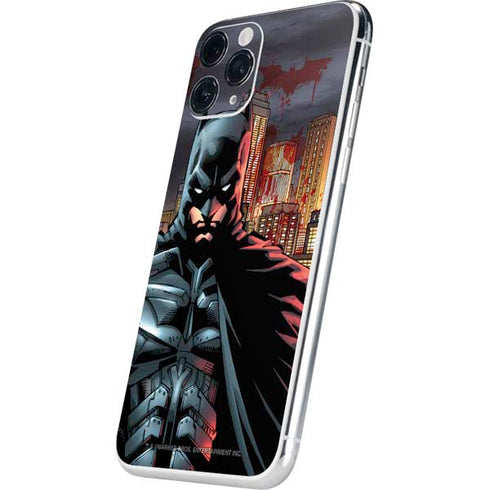DC Comics Batman The Dark Knight Comic Art in Gotham City iPhone 11 Pro Skin