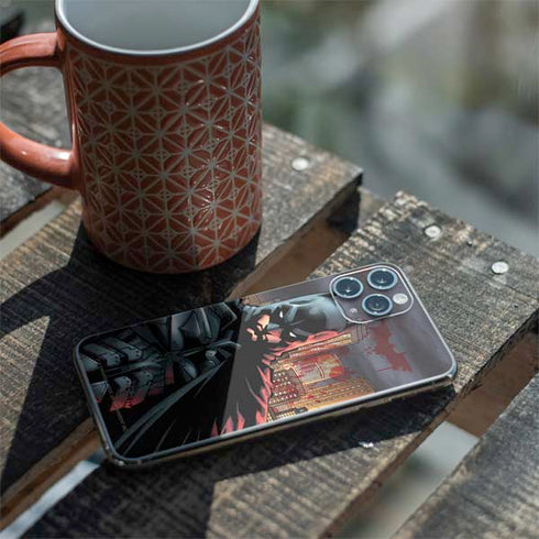 DC Comics Batman The Dark Knight Comic Art in Gotham City iPhone 11 Pro Skin