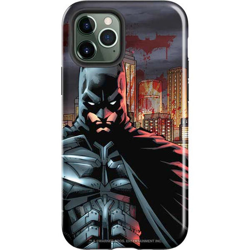DC Comics Batman The Dark Knight Comic Art in Gotham City iPhone 12 Pro Impact Case