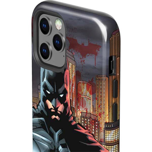 DC Comics Batman The Dark Knight Comic Art in Gotham City iPhone 12 Pro Max Impact Case