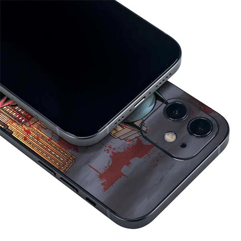 DC Comics Batman The Dark Knight Comic Art in Gotham City iPhone 12 Skin