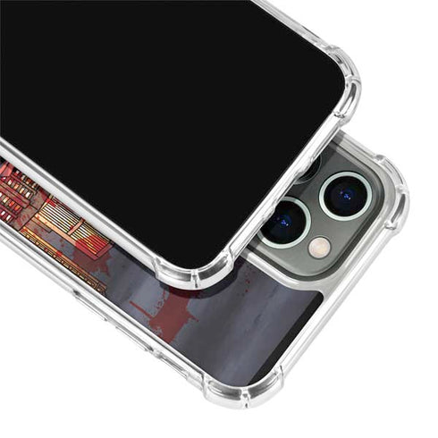 DC Comics Batman The Dark Knight Comic Art in Gotham City iPhone 13 Pro Clear Case