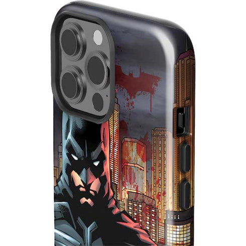 DC Comics Batman The Dark Knight Comic Art in Gotham City iPhone 13 Pro Max Impact Case