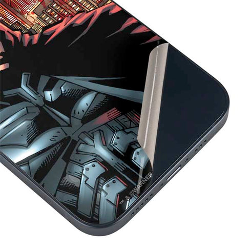 DC Comics Batman The Dark Knight Comic Art in Gotham City iPhone 15 Plus Skin