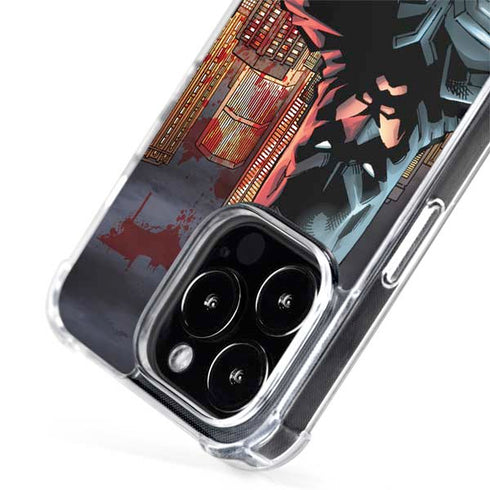 DC Comics Batman The Dark Knight Comic Art in Gotham City iPhone 15 Pro MagSafe Case