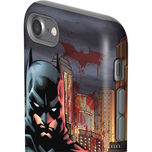 DC Comics Batman The Dark Knight Comic Art in Gotham City iPhone SE (2nd & 3rd Gen) Pro Case