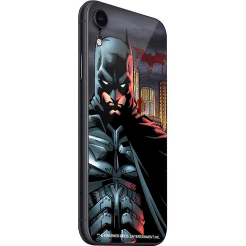 DC Comics Batman The Dark Knight Comic Art in Gotham City iPhone SE (2nd & 3rd Gen) Skin