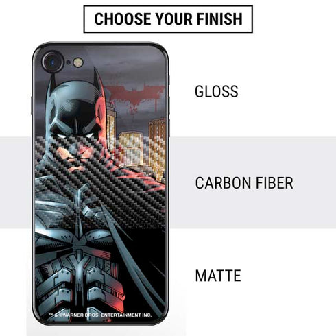 DC Comics Batman The Dark Knight Comic Art in Gotham City iPhone SE (2nd & 3rd Gen) Skin