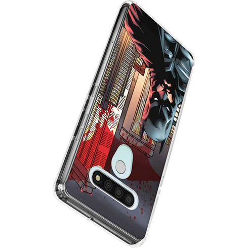 DC Comics Batman The Dark Knight Comic Art in Gotham City LG Stylo 6 Clear Case
