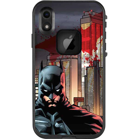 DC Comics Batman The Dark Knight Comic Art in Gotham City LifeProof Fre iPhone Skin
