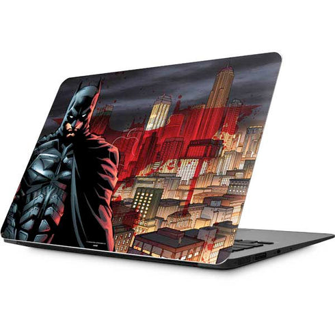 DC Comics Batman The Dark Knight Comic Art in Gotham City Apple MacBook Skin