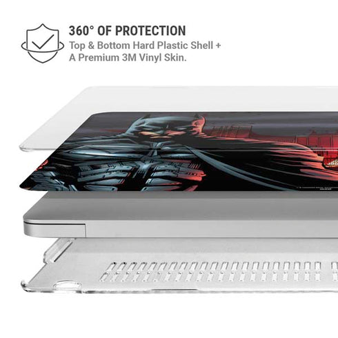 DC Comics Batman The Dark Knight Comic Art in Gotham City MacBook Air 15in (2023-2025) Case plus Skin