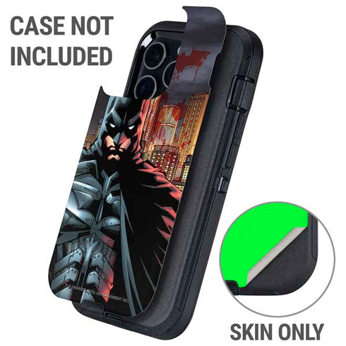 DC Comics Batman The Dark Knight Comic Art in Gotham City Otterbox Defender iPhone Skin