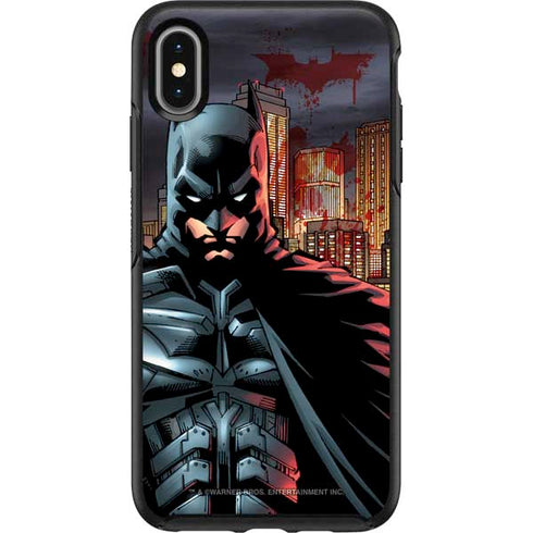 DC Comics Batman The Dark Knight Comic Art in Gotham City Otterbox Symmetry iPhone Skin