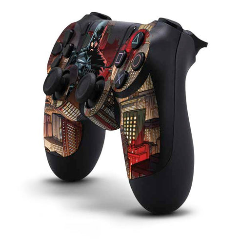DC Comics Batman The Dark Knight Comic Art in Gotham City PS4 Controller Skin