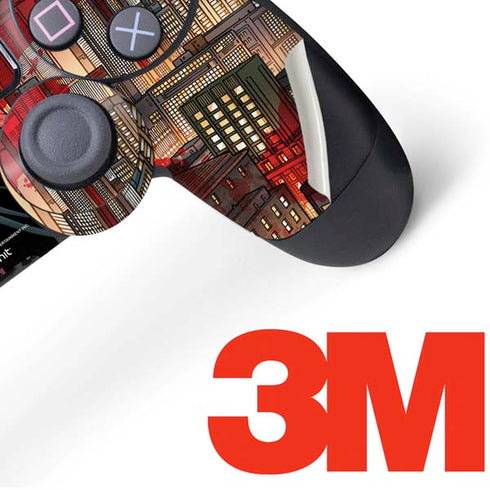 DC Comics Batman The Dark Knight Comic Art in Gotham City PS4 Controller Skin