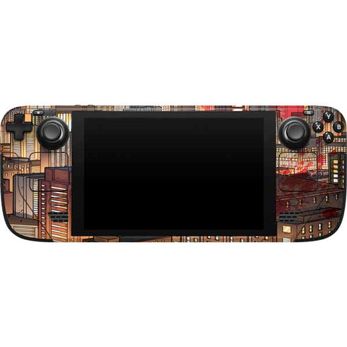 DC Comics Batman The Dark Knight Comic Art in Gotham City Steam Deck Handheld Gaming Computer Skin