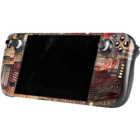DC Comics Batman The Dark Knight Comic Art in Gotham City Steam Deck Handheld Gaming Computer Skin